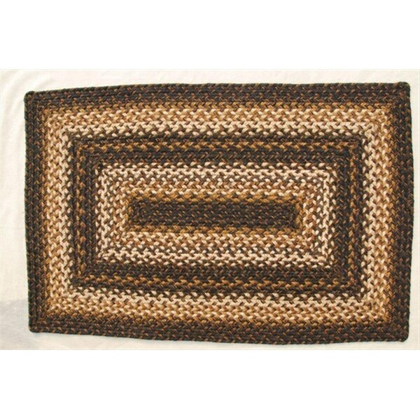 Homespice Decor Kilimanjaro Hudson Jute Braided Rugs - Placemats - Rectangle - set of 4 595218 - main